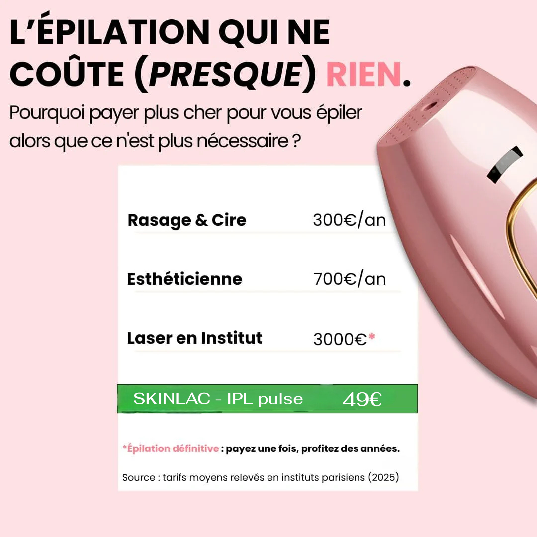 SKINLAC - Épilateur lumière